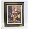 Image 1 : LORRAINE OBERG FRAMED PRINT OF A PAINTING 21"X25"
