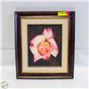 Image 1 : FRAMED ROSE WALL HANGING 14.5" X 16.75"