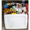 Image 1 : TOTE WITH ALL HAND PUPPETS MIXED
