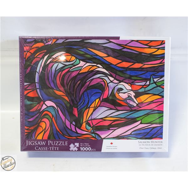NEW - OSCARDO 1000pc PUZZLE 'SALMON HUNTER'
