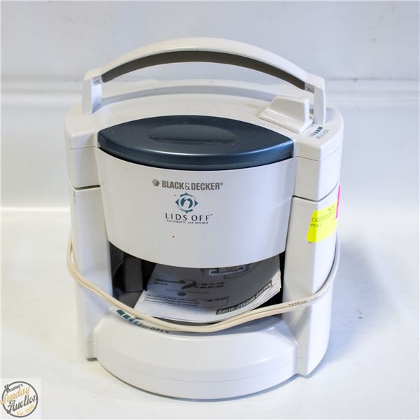 BLACK & DECKER LIDS OFF JAR OPENER
