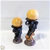 Image 1 : SET OF 2 ELEPHANT CANDLE HOLDERS