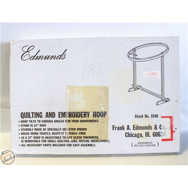 NEW - EDMUNDS QUILTING & EMBROIDERY HOOP