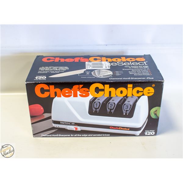 NIB - CHEF'S CHOICE ELECTRIC KNIFE SHARPENER