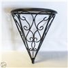 Image 1 : NEW - IRON WALL SHELF W/ WOOD TOP