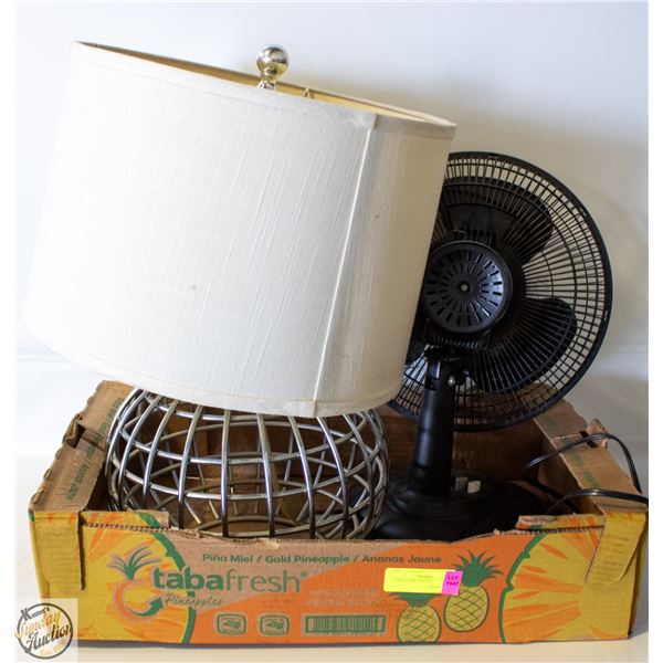 TABLE LAMP AND FAN