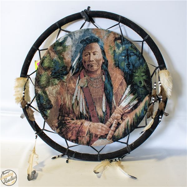 NATIVE BRAVE DREAM CATCHER WITH TAGS