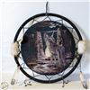 Image 1 : HOWLING WOLF DREAM CATCHER WITH TAGS