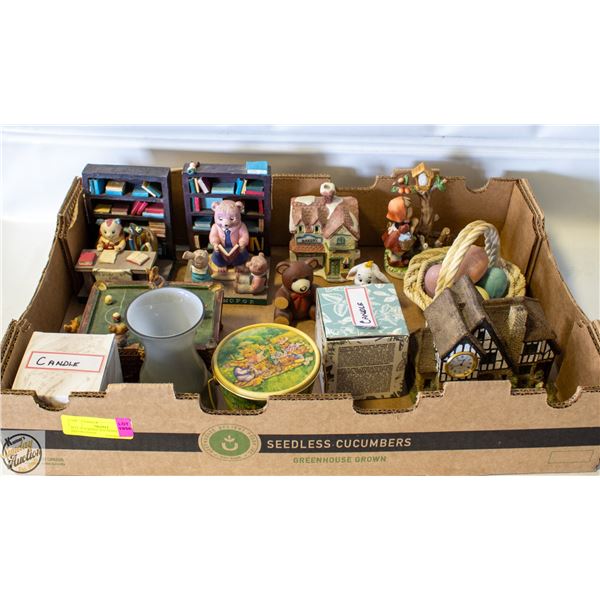 BOX ASSORTED HOUSEHOLD DECORATIONS
