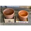Image 1 : 4 TERROCTTA CLAY POTS