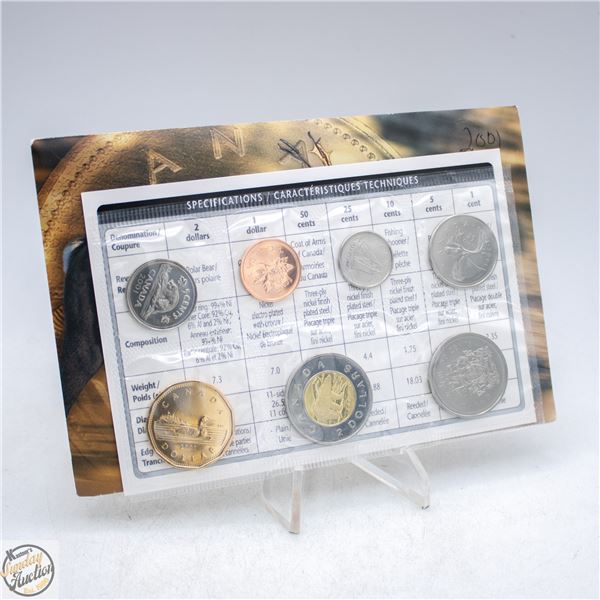 2001 CANADA RCM MINT SEALED UNCIRCULATED COIN SET