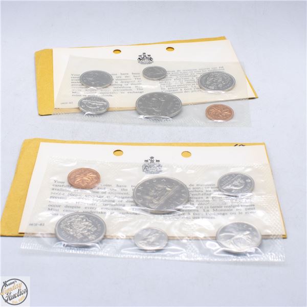 1968/69 LOT OF 2 CANADA UNCIRCULATED RCM COIN