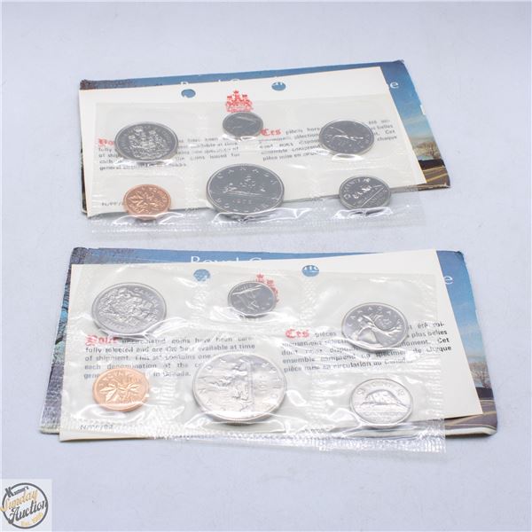 1975/76 LOT OF 2 CANADA UNCIRCULATED RCM COIN