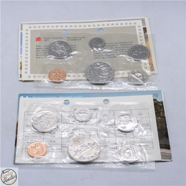 1978/84 LOT OF 2 CANADA UNCIRCULATED RCM COIN