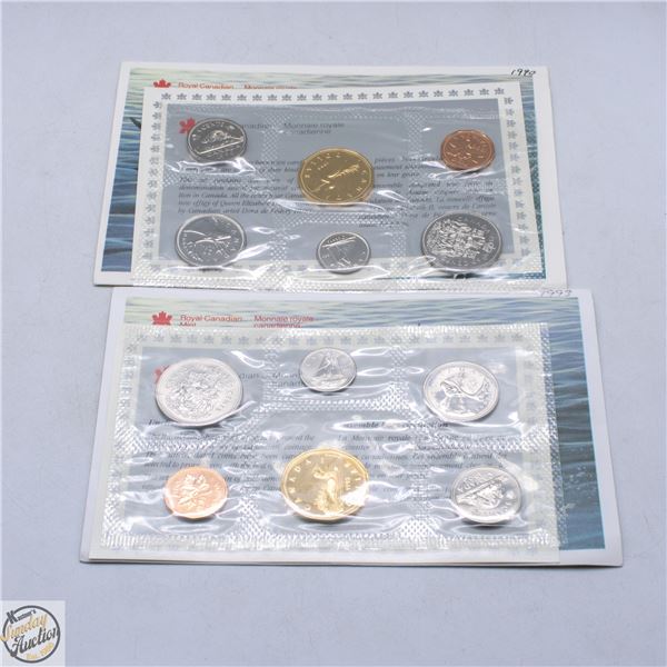 1990/93 LOT OF 2 CANADA UNCIRCULATED RCM COIN