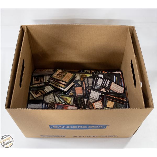 BANKERS BOX WITH LARGE LOT OF MAGIC CARDS