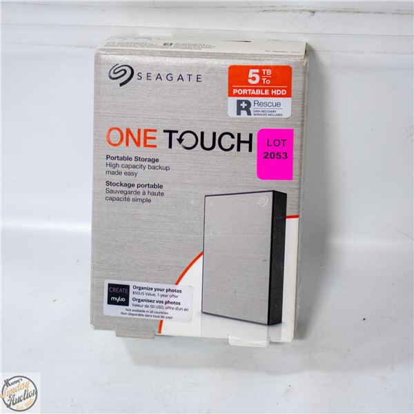 ONE TOUCH 5TB PORTABLE HDD HIGH CAPACITY