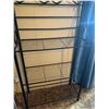 Image 4 : Black Metal Bakers Rack With Four Shelves and Scroll Design
