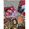 Image 6 : Elvis Presley Memorabilia Lot Featuring Posters, Tin Boxes, and Collectibles