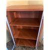 Image 3 : Wooden Cabinet With Glass Doors and Adjustable Shelves