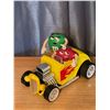 Image 2 : M&Ms Collectible Yellow Hot Rod with Red and Green Characters