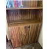 Image 2 : Wooden Bookshelf with Storage Cabinet and Shelving Book Collection Included