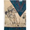 Image 4 : Western-Style Suede and Leather Poncho with Cowboy Design