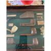 Image 3 : Framed Shadow Box Display of Tobacco Pipes and Smoking Accessories