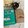 Image 3 : Bundle: Childrens Books, Mini Playing Ukulele, and Silver-Colored Metal Cup