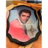 Image 2 : Elvis Presley Memorabilia Lot: Clock, Wall Art, and Book