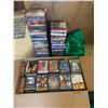 Image 1 : DVDs, VHS Tapes, and 8-Tracks with Storage Accessories