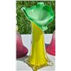 Image 3 : Handcrafted Colored Glass Vase and Bell Set
