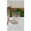 Image 4 : Pink Depression Glass Pitcher and Matching Tumbler Set Jeanette Cherry Blossom Pattern