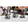 Image 2 : Decorative Tins and Figural Metal Cat Miniatures