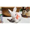 Image 3 : Decorative Tins, Ceramic Rabbit Figurine, and Stoneware Mixing Bowl