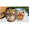 Image 4 : Decorative Tins, Ceramic Rabbit Figurine, and Stoneware Mixing Bowl
