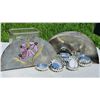 Image 1 : Decorative Metal Box with Floral Hand-Painted Design and Set of Fluted Pastry Tins