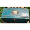 Image 4 : Wooden Spindle-Back Chair and Metal Tool Box Duo