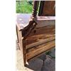 Image 7 : Antique Wooden Dresser with Attached Mirror and Four Drawers