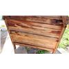 Image 9 : Antique Wooden Dresser with Attached Mirror and Four Drawers
