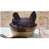 Image 2 : Glass Measuring Cups, Cast-Iron Pan, and Ceramic Hen-Inspired Dish with Lid