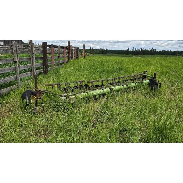 John Deere Surflex Tiller With Disc Blades and Hitch Attachment