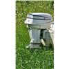 Image 2 : Fiberglass Motorboat with Windshield and Evinrude Outboard Motor