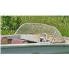 Image 3 : Fiberglass Motorboat with Windshield and Evinrude Outboard Motor