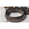 Image 10 : Five Mixed-Material Cuff Bracelets Including Sterling Silver and Gold-Tone Designs