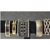 Image 4 : Five Mixed-Material Cuff Bracelets Including Sterling Silver and Gold-Tone Designs