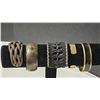 Image 5 : Five Mixed-Material Cuff Bracelets Including Sterling Silver and Gold-Tone Designs