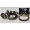 Image 6 : Five Mixed-Material Cuff Bracelets Including Sterling Silver and Gold-Tone Designs