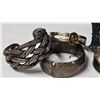 Image 9 : Five Mixed-Material Cuff Bracelets Including Sterling Silver and Gold-Tone Designs