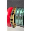 Image 3 : Seven Vintage-Style Bangles in Various Materials and Designs